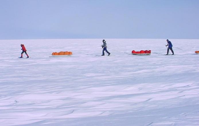 Pulling the sledges