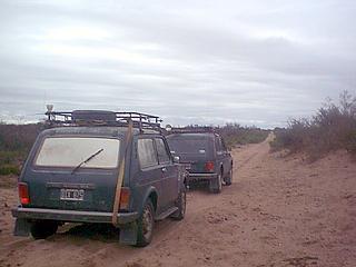 Comenzamos a recorren kilometros de sendas arenosas.