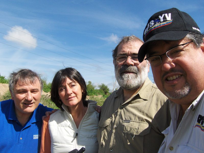 THE HAPPY HUNTER TEAM: VICTOR, ROSALIA, GUSTAVO AND ME