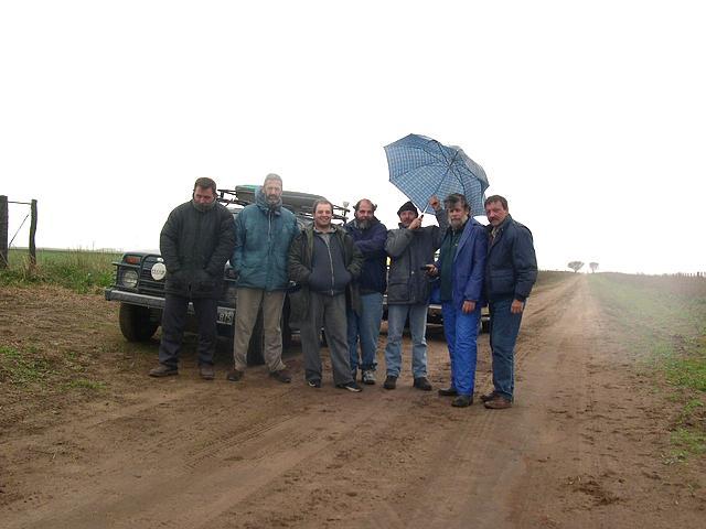 Los "cazadores": Pablo, Federico, Nico, Carlos, Carlos, Eduardo y Piercarlo.