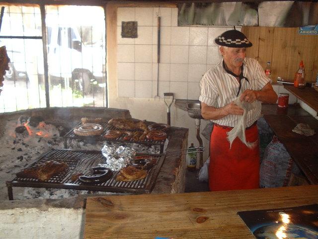 having lunch at Cañuelas