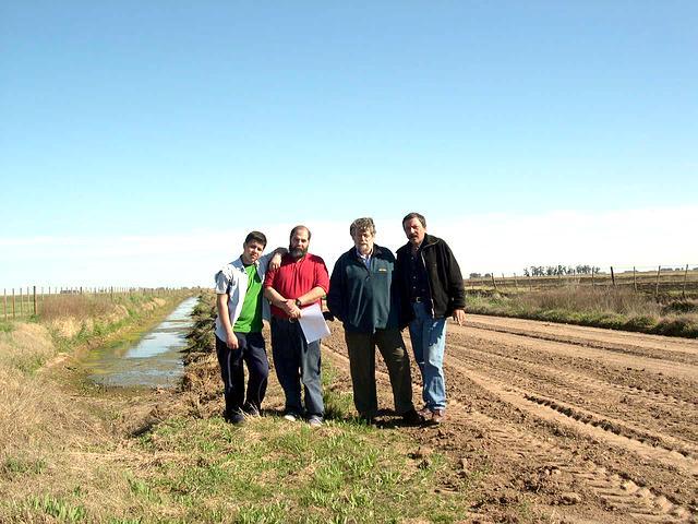 Los "cazadores": Santiago, Carlos, Eduardo y el Capitan Piercarlo