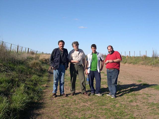 El "equipo": Capitan Piercarlo, Eduardo, Santiago y Carlos