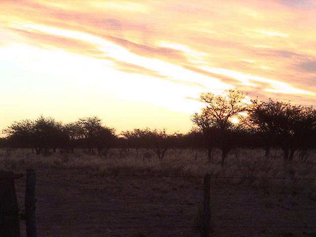 Mirando la confluencia hacia el Norte desde la Ruta 28