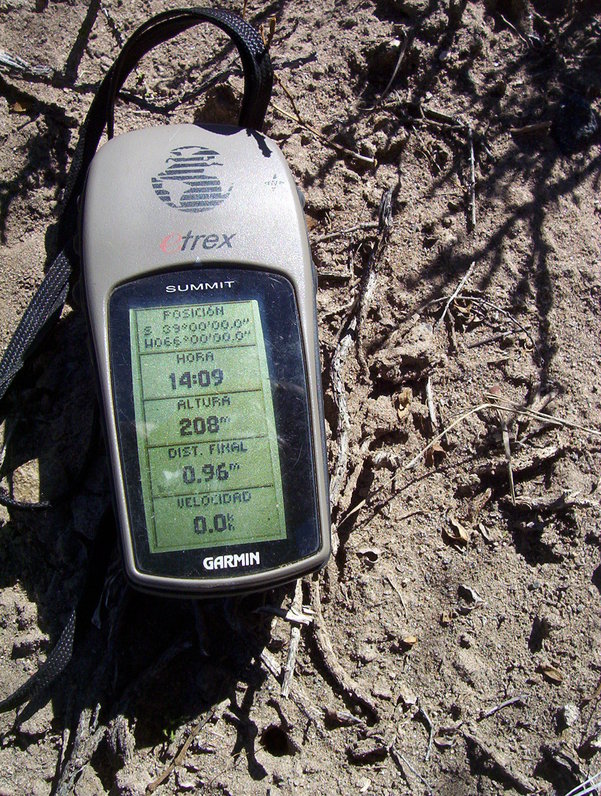 GPS at S 39° W 66°