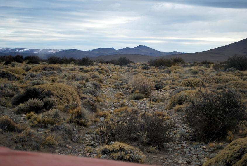 La huella hacia la confluencia / track heading the confluence