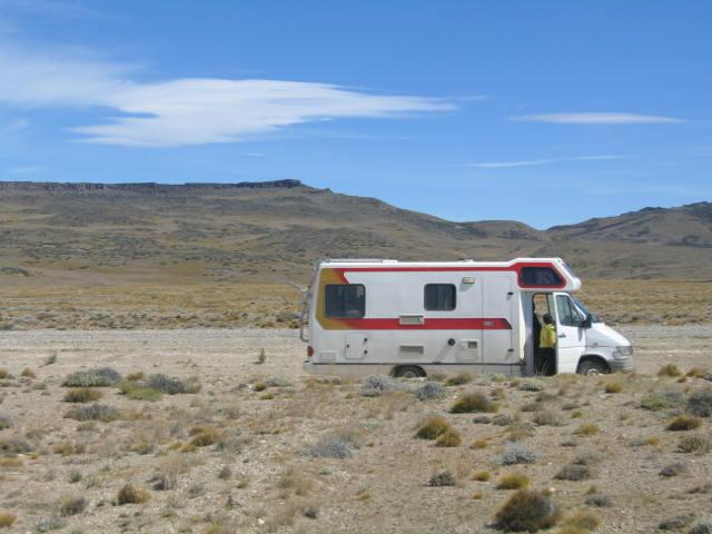 View of the hill of the confluence from the Ruta 40