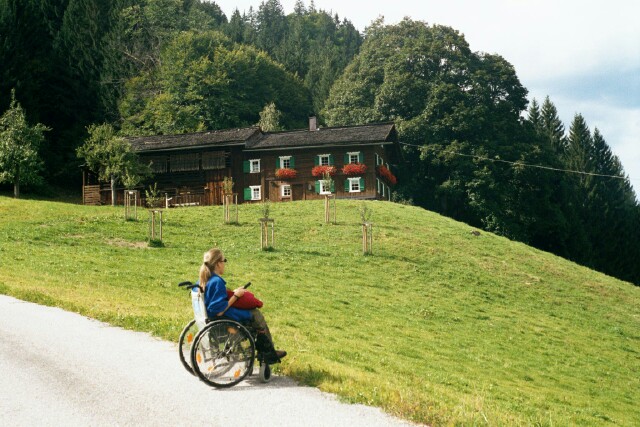 The old farmhouse - confluence somewhere behind