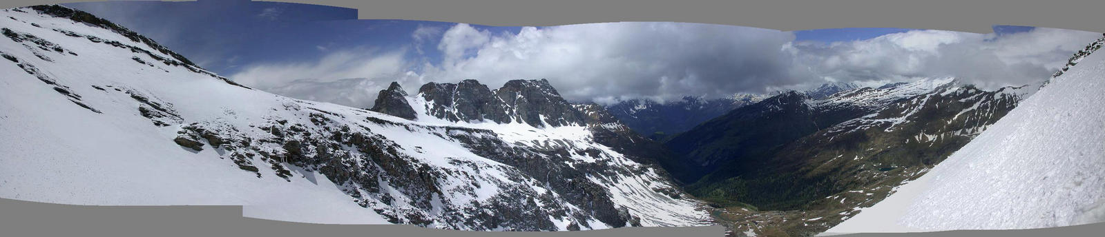 The panorama as seen from the confluence