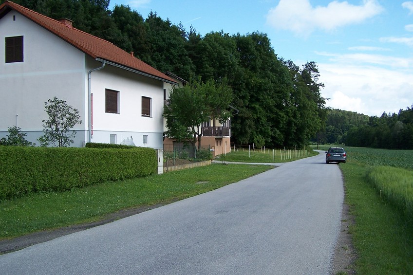 View towards S from the confluence