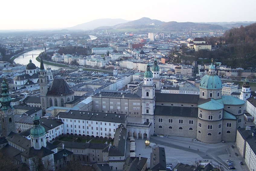 View of Salzburg from Hohensalzburg fortress