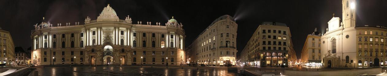 Michaelerplatz outside Hofburg