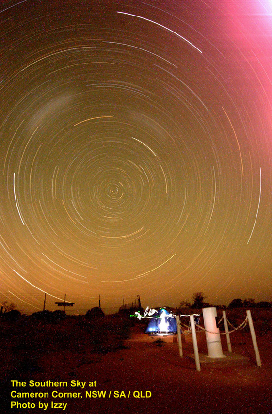 The Southern Cross above Cameron Corner