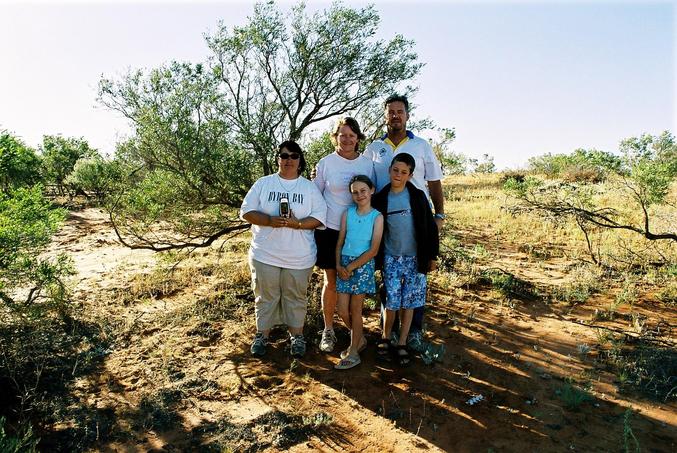 Keyla Jeffers with Lois, Duncan, Sarah and Daniel White