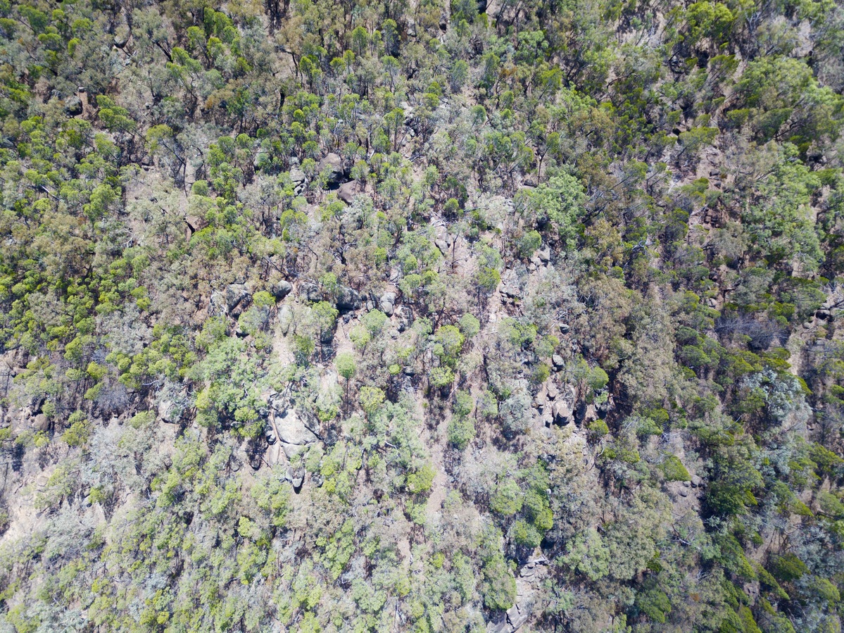 Looking down on the point from 120m above