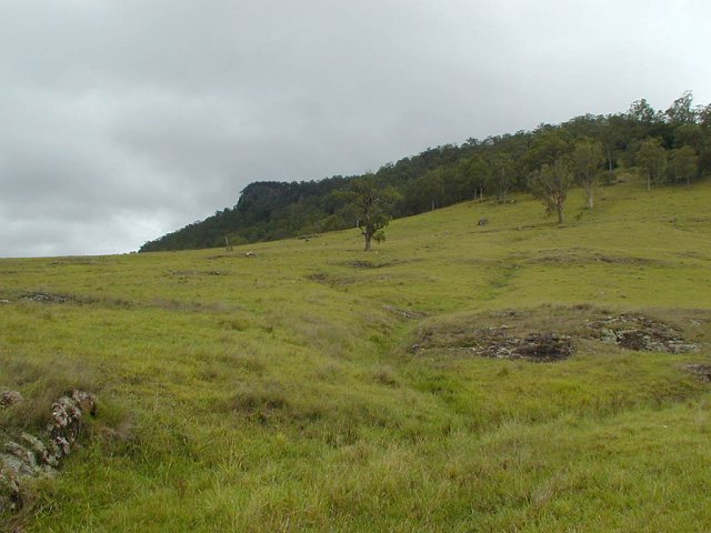 Looking south from the confluence