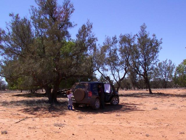 Car near the confluence