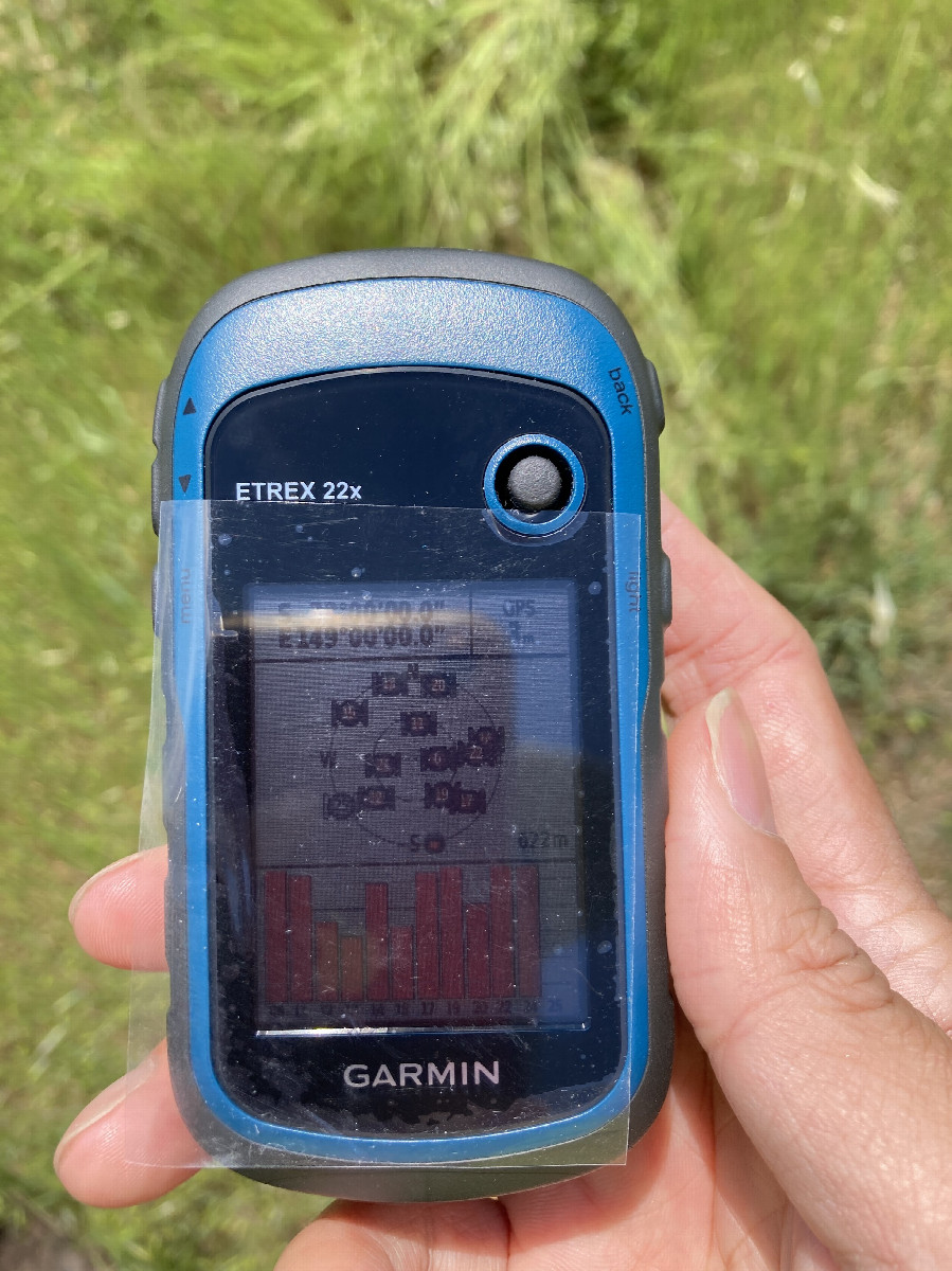 Coordinates on GPS device