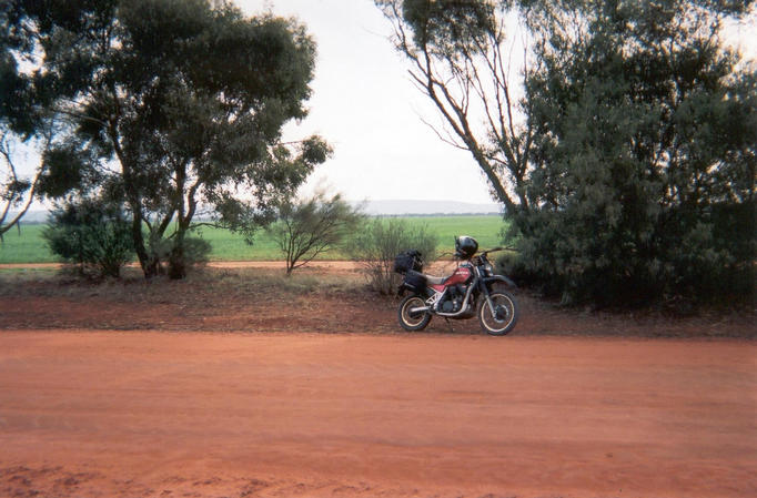 View towards the confluence from the road.