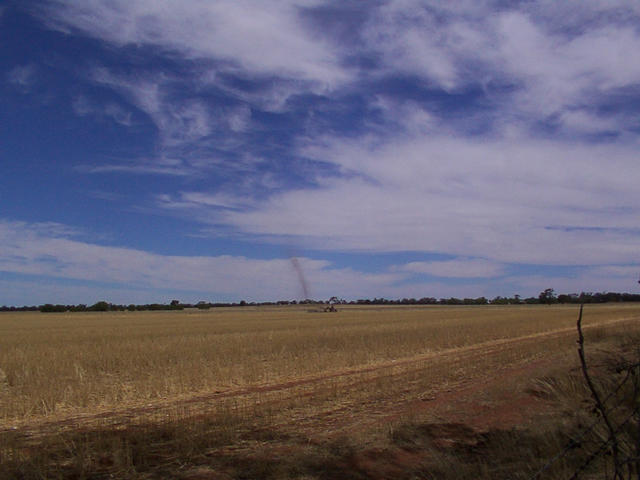 A 'whirly-whirly' on the way to the confluence