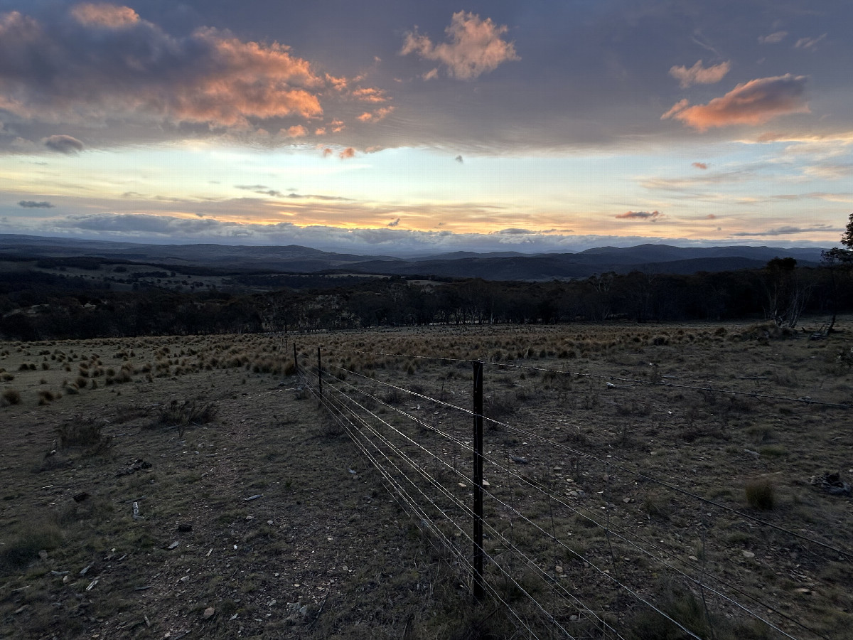 View to the west, a bit above the confluence