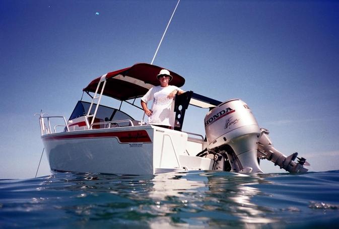 Keith and the boat