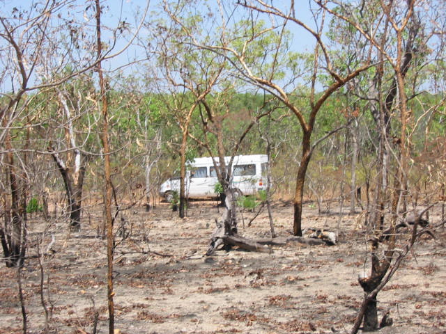 General view toward east, our Campervan in the back