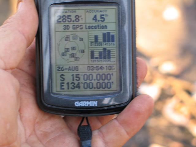 One GPS reading