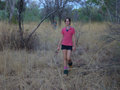 #9: Sarah walking to the confluence