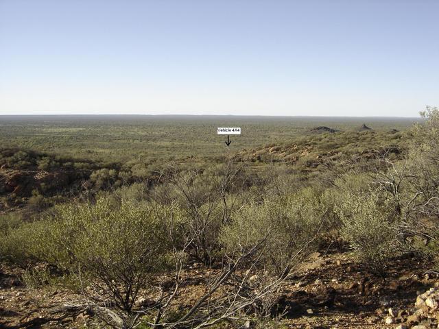 This is as close as we could drive due to dense scrub