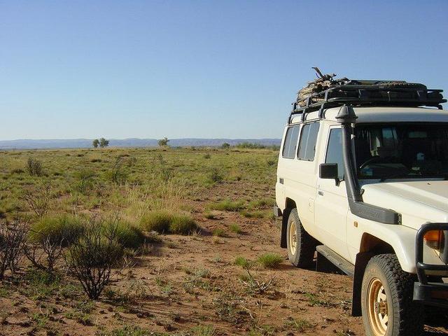 The West Macdonell Ranges in the background