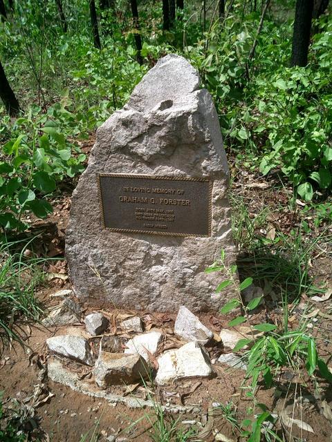 Graham Forsters memorial on Sudley stations fence line, near Scherger RAAF base