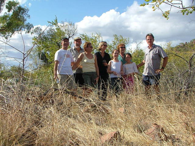 Leon, Jean,Yvonne,Suzanne,Sarah,Mieke,Rachel and Tim at the confluence