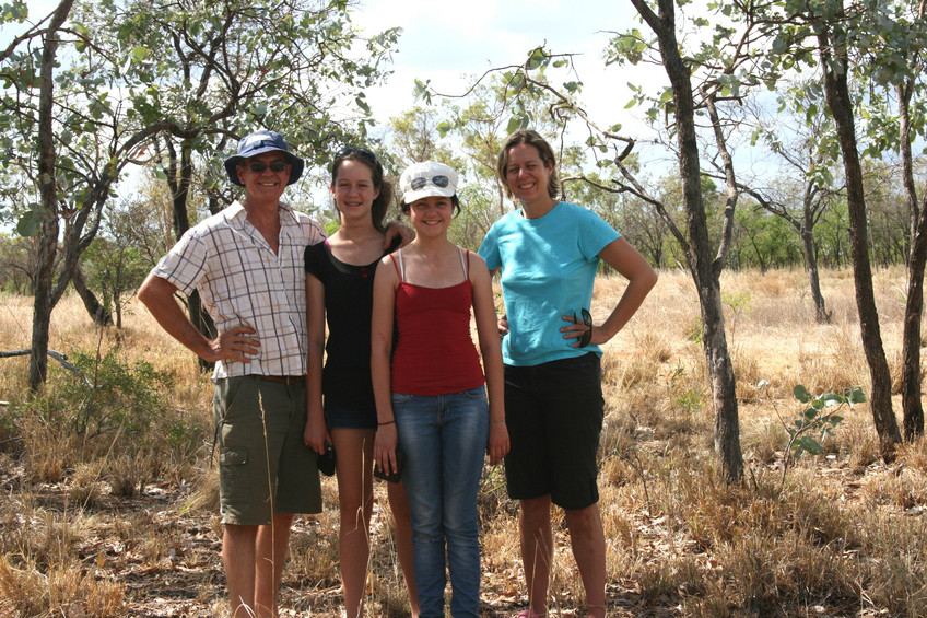 Tim Sarah Rachel and Suzanne at the confluence