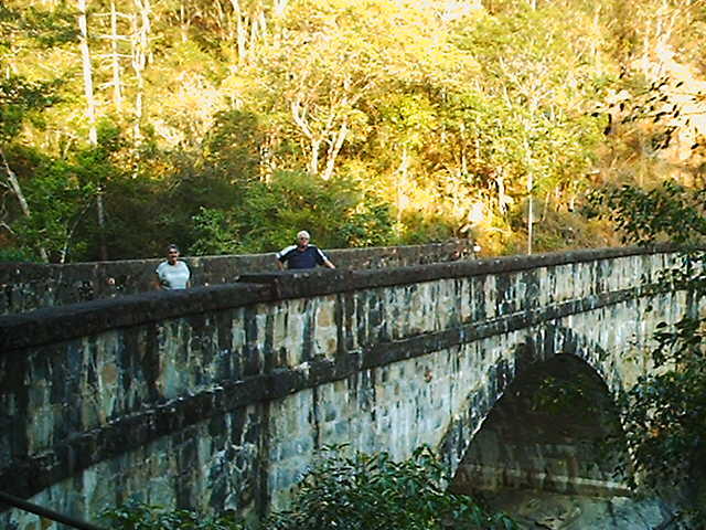 The bridge over Little Crystal Creek.