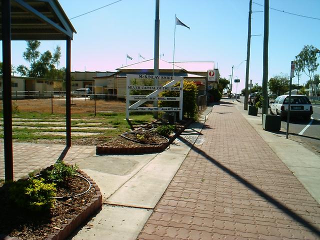 Main street of the closest town, Julia Creek.