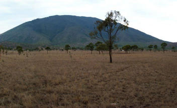 #1: The confluence with Mt Roundback in the background.