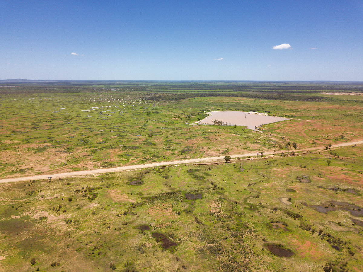 View South, from 120m above the point