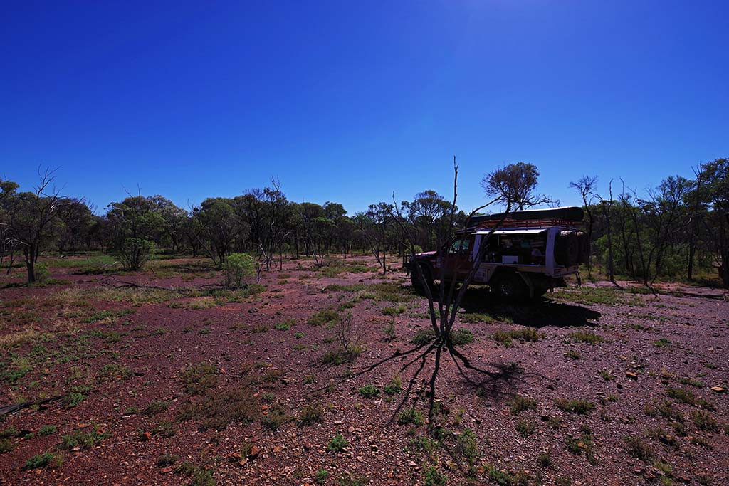 as close as we could get in the vehicles, looking towards the confluence around 400 metres away