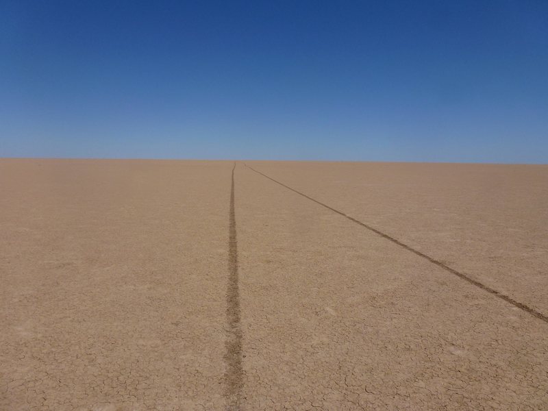 The tracks into the confluence point