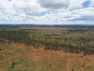 #9: View East, from 120m above the point