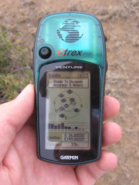 The GPS at the confluence.