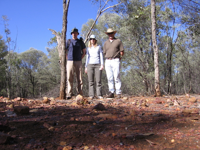 From the left: me, Melanie, Melanie's dad Michael.