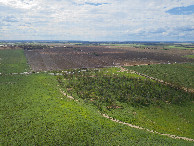 #11: View West, from 120m above the point