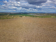 #9: View East, from 120m above the point