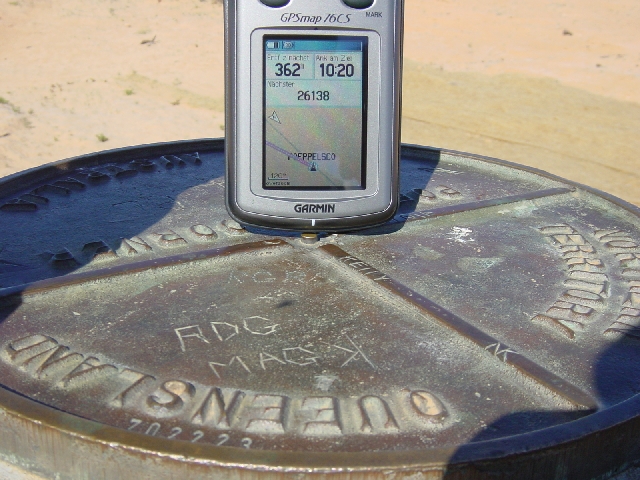 Difference of 362m from the confluence to the Corner post