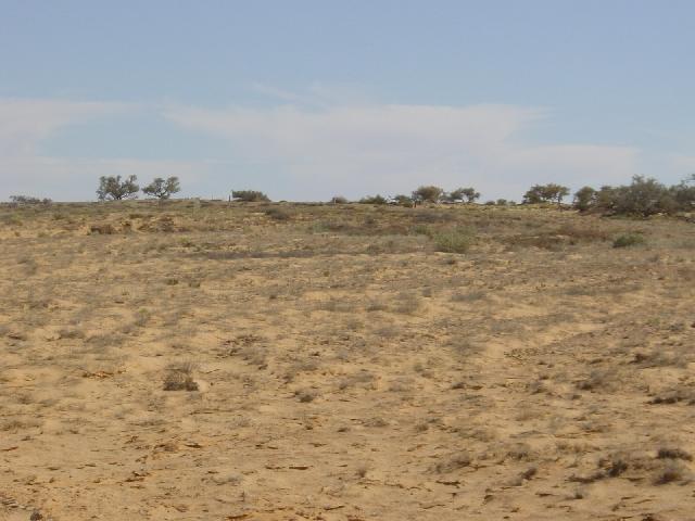 View of the confluence with the Corner Post in the distance