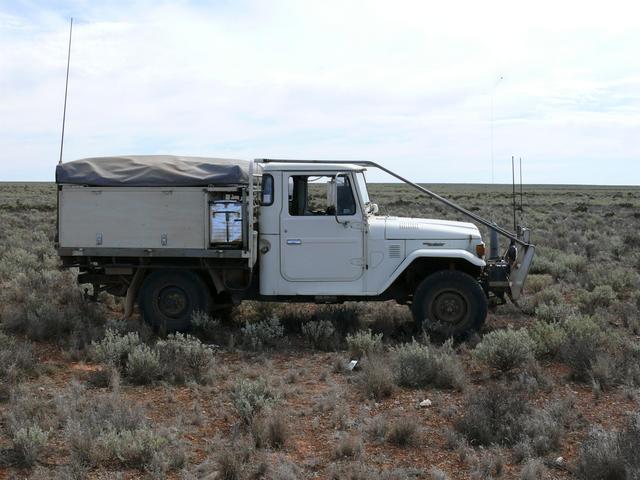 Looking North The Vehicle is on the spot with Gps inside