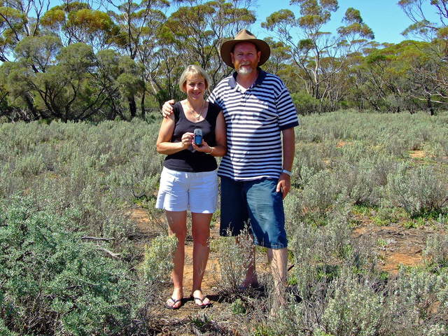 Fiona and Stephen at the Confluence