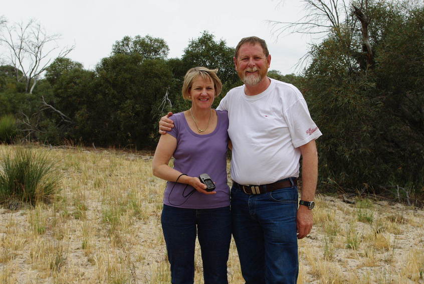 Fiona and Stephen at the Confluence